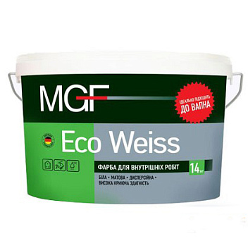 картинка Краска MGF Eco Weiss М1 дисперсионная матовая, 14кг 