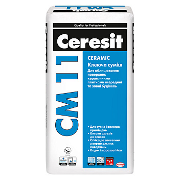 картинка Клей для плитки Ceresit CM 11, 25кг 