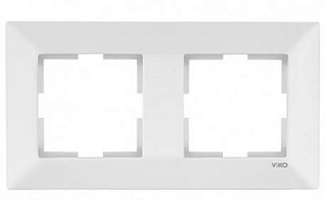 картинка Рамка 2-я горизонтальная Meridian, белая 
