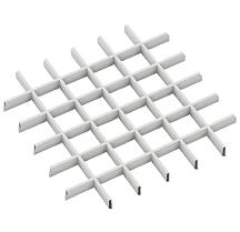 Подвесной потолок Алюбест Грильято 40/100х100 мм, белый (цена за м2)