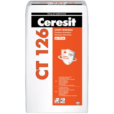 картинка Уценка. Шпаклевка Ceresit CT 126 гипсовая финишная, 20кг (10.10.22) 