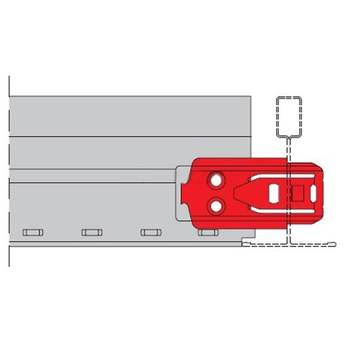 Фото KCS Ventatec T15 High Click профіль для стелі 38 мм, 3,6 м, білий
