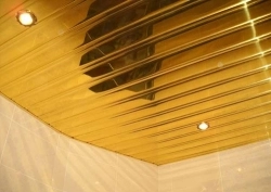 Подвесной зеркальный потолок Албес в ванной. Фотогалерея Подвесной зеркальный потолок Албес в ванной. Фотогалерея