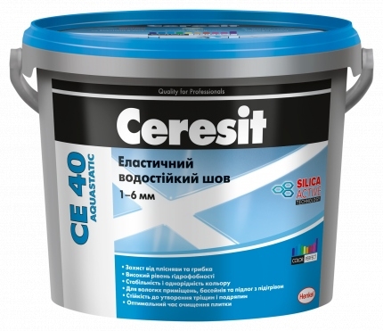 картинка Затирка Ceresit CE 40 1719469 белый, 5кг 