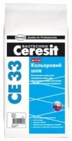 Затирка для швов Ceresit CE 33/2кг PLUS 130 цветной шов (темно-коричневый) до 6 мм, 2 кг