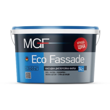 картинка Краска MGF Eco Fassade М690 дисперсионная матовая, 14кг 