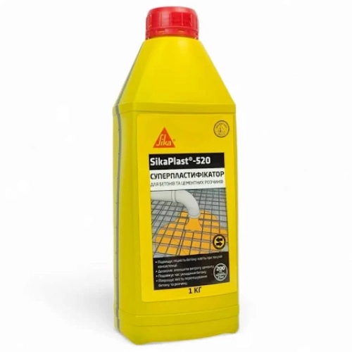 картинка Пластификатор для бетона Sika SikaPlast 520 прозрачный, 1 кг 