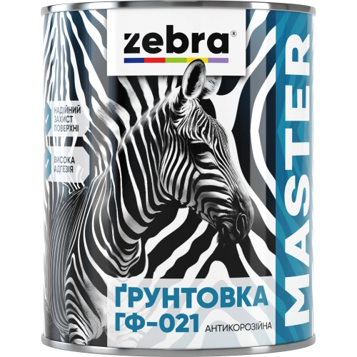 картинка Грунтовка Zebra ГФ-021 серая, 2,6кг 