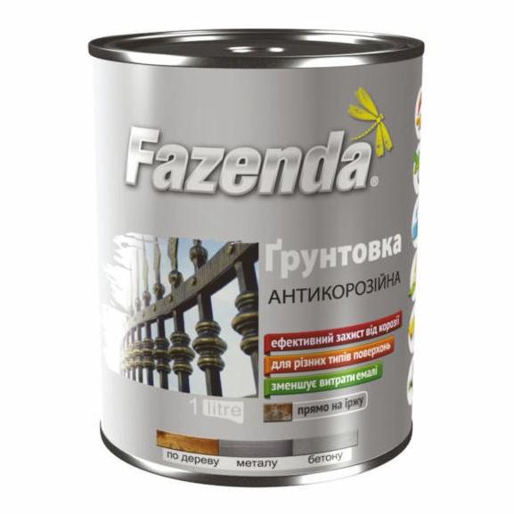 картинка Грунтовка Fazenda ГФ-021 серый глянец 2,8 кг 