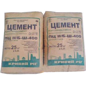 картинка Цемент М-400, ПЦ ІІ Б-Ш, 25кг 