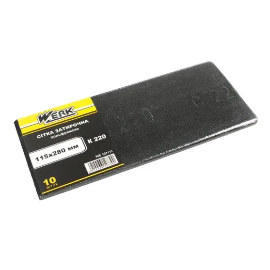 картинка Сетка затирочная Werk 115 х 280 мм, K220, 10 шт (WE107111) 36685 