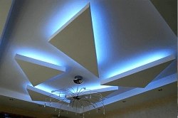 Подвесные потолки из гипсокартона с подсветкой своими руками. Фотогалерея Подвесные потолки из гипсокартона с подсветкой своими руками. Фотогалерея