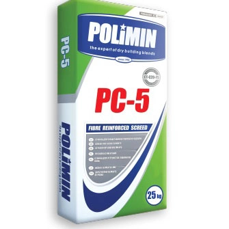 картинка Стяжка цементная Polimin PC-5 Fibre Reinforced Screed, 25кг 