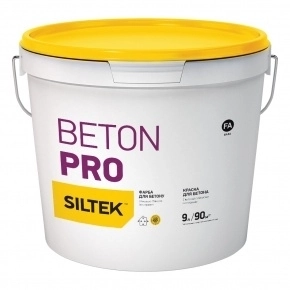 картинка Краска Siltek Beton Pro для бетона, база FA, 9 л 