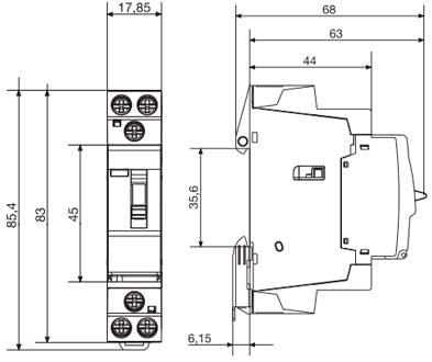 картинка Контактор 25А 230В 2НВ (12шт) Hager 