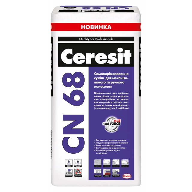 ◆CMCぺンダントアスタリスク⑤✳️1200mg◆ Наливна підлога Ceresit CN 68 цементна, 25кг - купити з доставкою