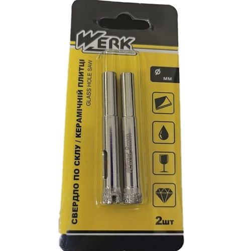 картинка Сверло по стеклу Werk 08 мм 2 шт. 99010 