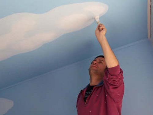 водоэмульсионная краска для потолка в ванной комнате