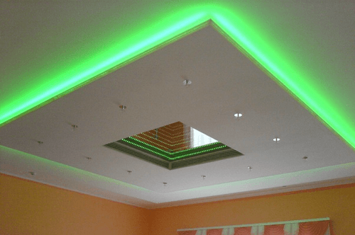 Монтаж трековых светильников на натяжной потолок без демонтажа