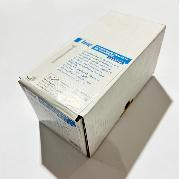 картинка Шуруп Knauf ТВ 3,5x35 мм (1000 шт) 669668 картинка Шуруп Knauf ТВ 3,5x35 мм (1000 шт) 669668