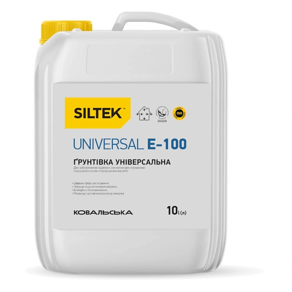 Фото Грунтовка Siltek Universal E-100 плівкоутворювальна, 10 л