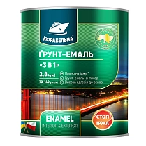 Грунт-эмаль Корабельная серая 3в1, 2.8 кг