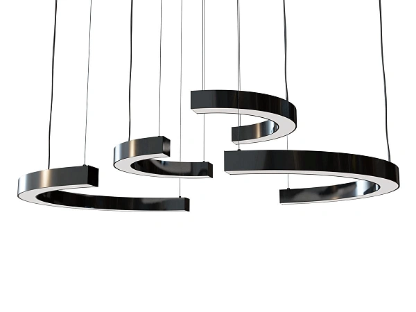 картинка Светодиодный светильник в форме кольца Vector HALF RING C 5560 1000мм 