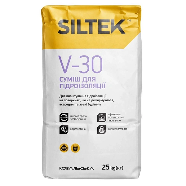 картинка Смесь Siltek V-30 для гидроизоляции, 25 кг 