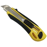 Нож пластиковый Werk СК5 18мм 3 лезвия резиновые вставки 114525 (23413)