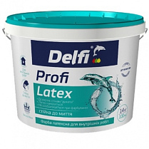 Краска латексная акриловая Delfi "Profi Latex" для внутренних работ, 14 кг