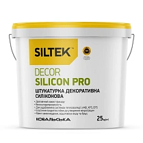 Штукатурка Siltek Decor Silicon Pro "камінцева" 1,5 мм, база DC, 25 кг
