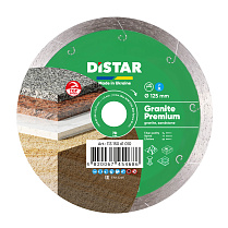 Круг алмазный отрезной Distar 125x1,5x8x22,23 Granite Premium 1A1R 11315061010