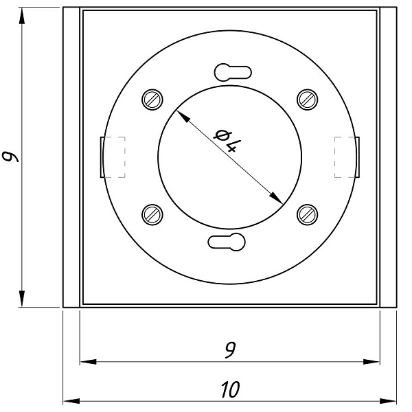 картинка Светильник точечный для Griliato 100 мм (GX53) 723110 белый RAL 9003 