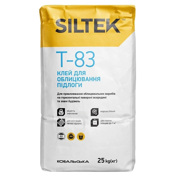 Фото Клей для облицювання підлоги SIltek Т-83, 25 кг