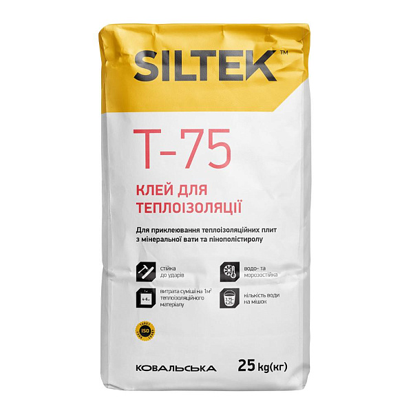 картинка Клей Siltek Т-75 для теплоизоляции, 25 кг 