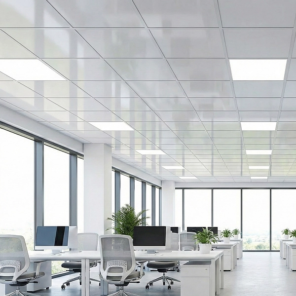 картинка Комплект подвесного потолка №10 — Плита ПВХ белая 