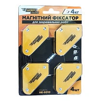 Магнітний фіксатор Kaiser НК-6010 до 4кг, кути 45°, 90°, 135°, 4шт. (90702)