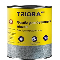 Краска для бетонных полов Triora темно-серая 2,8кг