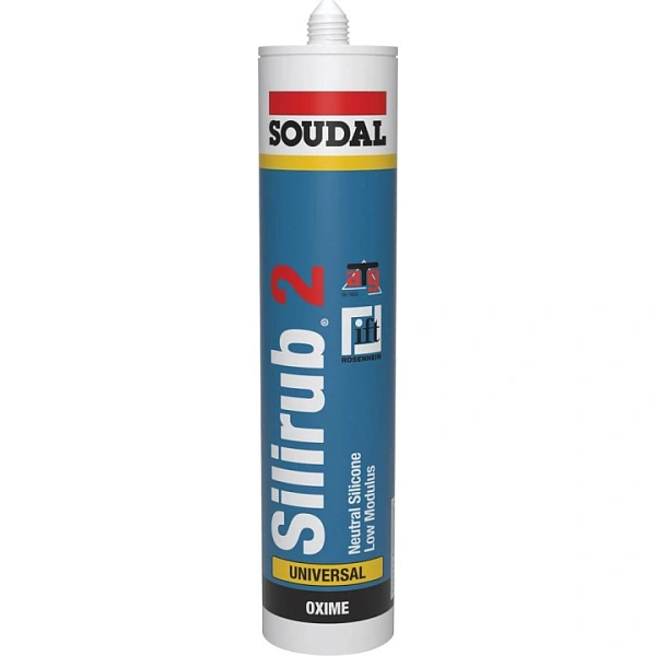 картинка Герметик нейтральный Soudal SILIRUB 2 белый 600 мл 