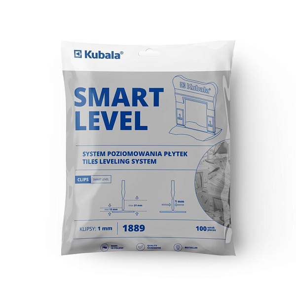 картинка Клипсы Kubala Smart Level 1889 высокие 1 мм 100 шт 