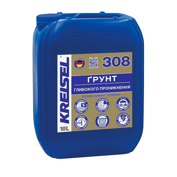картинка Грунт Kreisel 308 гелевый глубокого проникновения, 10 кг 