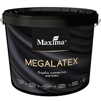 Краска интерьерная латексная Maxima Megalatex белая мат 10л, 14 кг