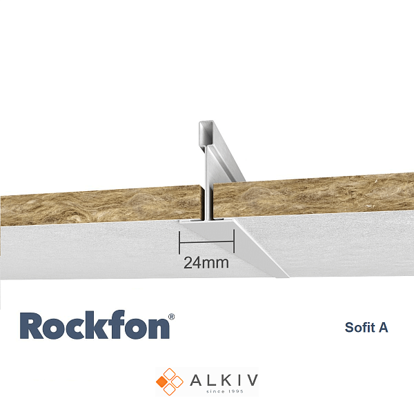 картинка Плита Rockfon Sofit Rockwool 600х600х12мм, кромка A (прямая) 