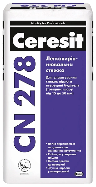 Фото Стяжка Ceresit CN 278 15-50 мм, 25кг