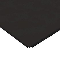 Потолок подвесной Alubest кассетный оцинкованый черный board 600х600мм