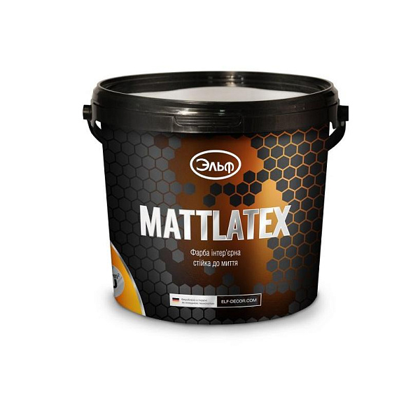 картинка Краска Эльф Mattlatex латексная, 10л 