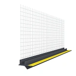 Профиль оконный ПВХ с сеткой графит 6 мм, 2,5м