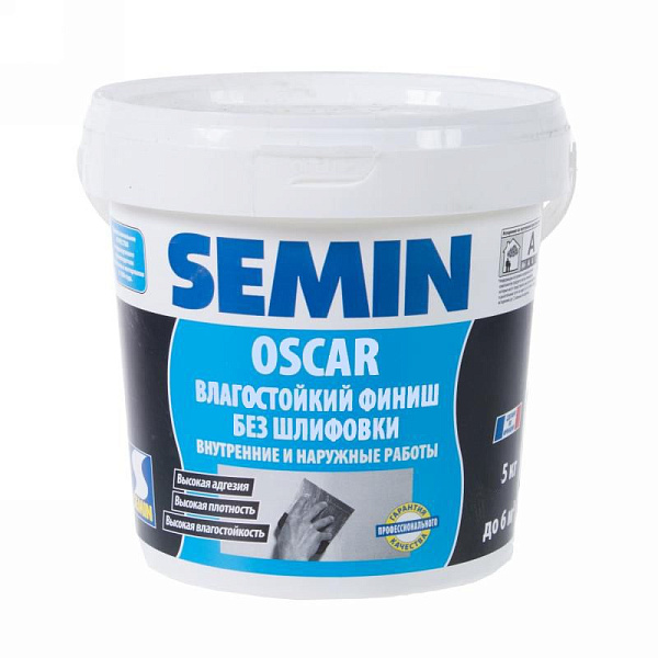 картинка Шпаклевка финишная влагостойкая Semin OSCAR, 15 кг 