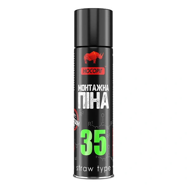 картинка Пена монтажная ручная в/с НОСОРОГ, 850гр 