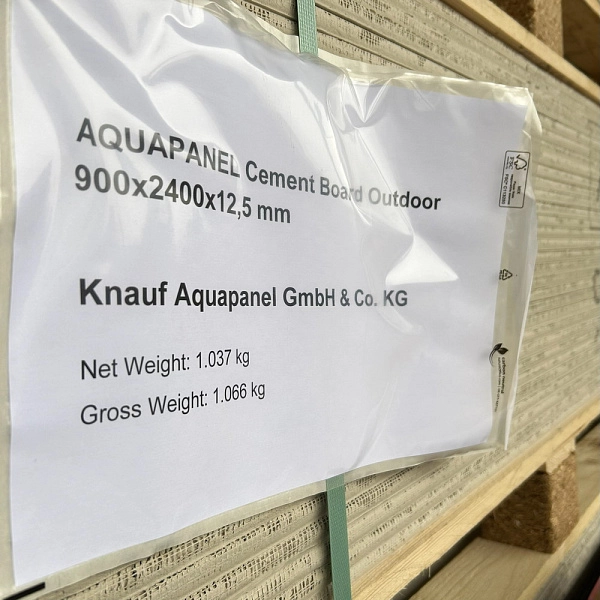 картинка Аквапанель Knauf Outdoor 900х2400х12,5 мм картинка Аквапанель Knauf Outdoor 900х2400х12,5 мм